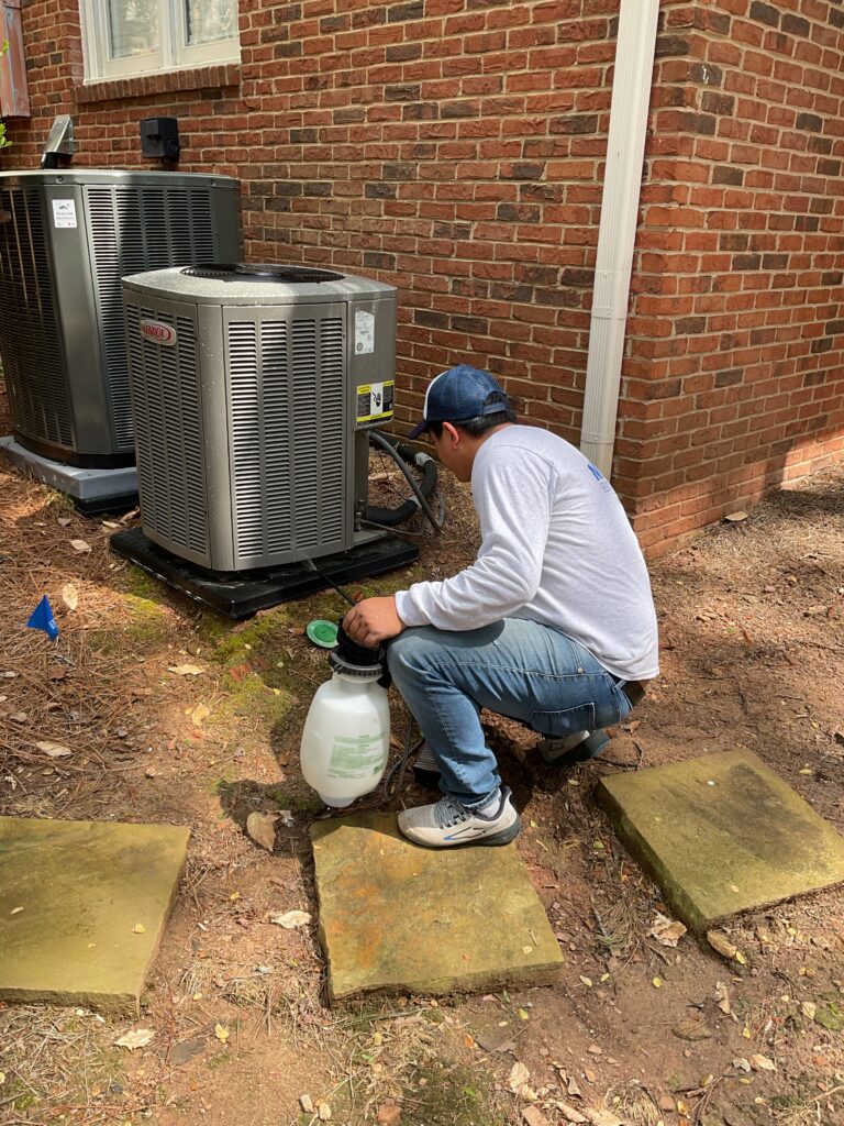 AC coil wash_seasonal maintenance